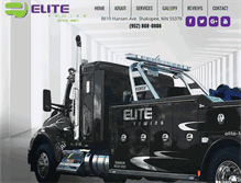 Tablet Screenshot of elite-towing.com